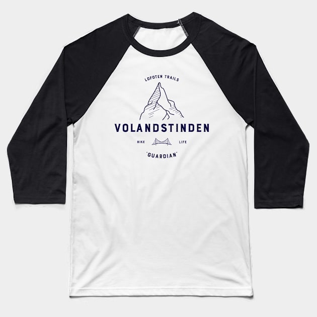 Lofoten Trails "VOLANDSTINDEN" Baseball T-Shirt by Lofoten Trails